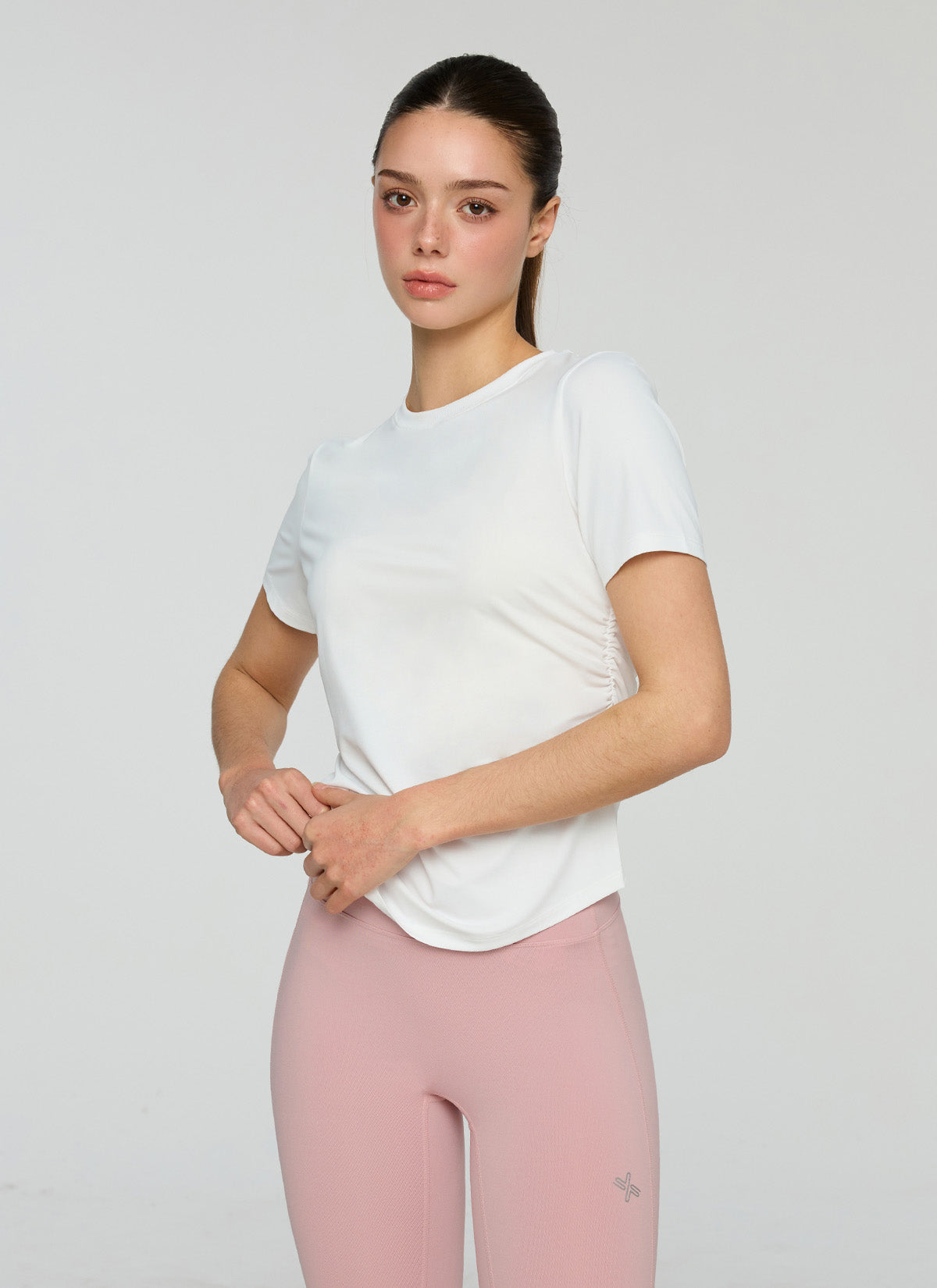 Ice Feather Light 2.0 Unbalanced Shirring Short Sleeve