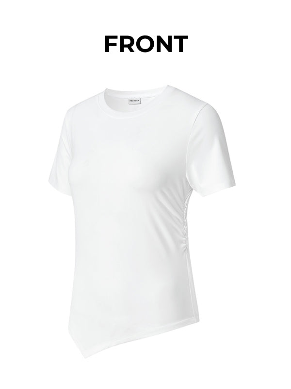 Ice Feather Light 2.0 Unbalanced Shirring Short Sleeve
