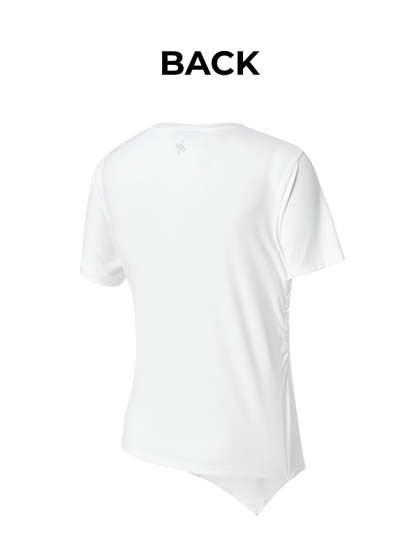 Ice Feather Light 2.0 Unbalanced Shirring Short Sleeve