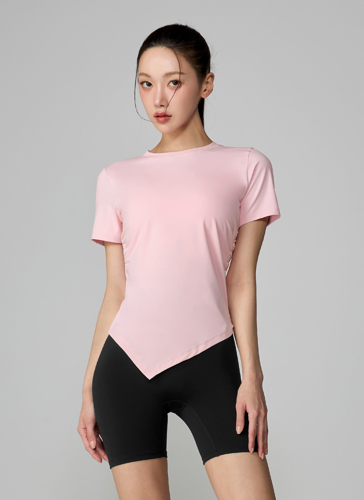 Ice Feather Light 2.0 Unbalanced Shirring Short Sleeve