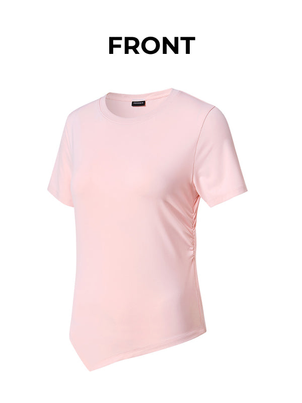 Ice Feather Light 2.0 Unbalanced Shirring Short Sleeve