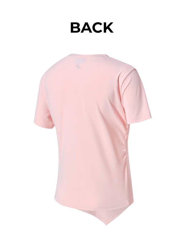 Ice Feather Light 2.0 Unbalanced Shirring Short Sleeve