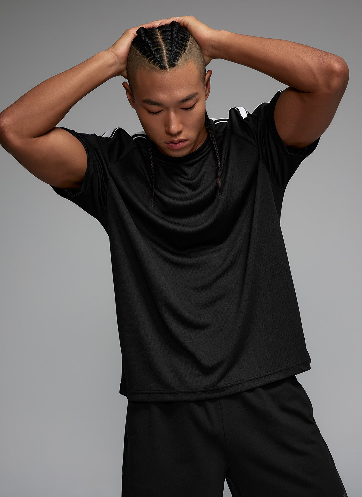Cool Mesh Men's Color Combination Short Sleeve