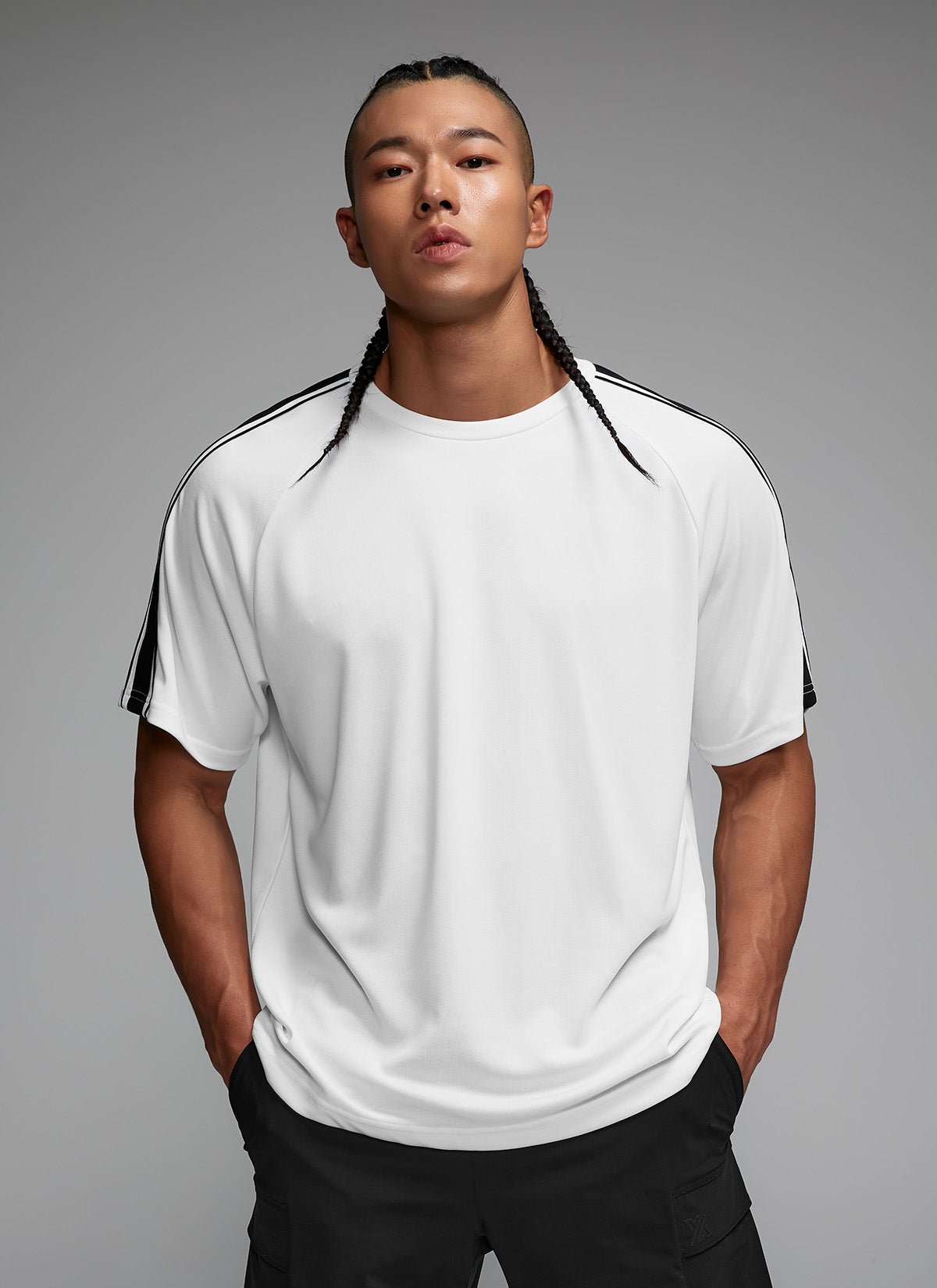 Cool Mesh Men's Color Combination Short Sleeve