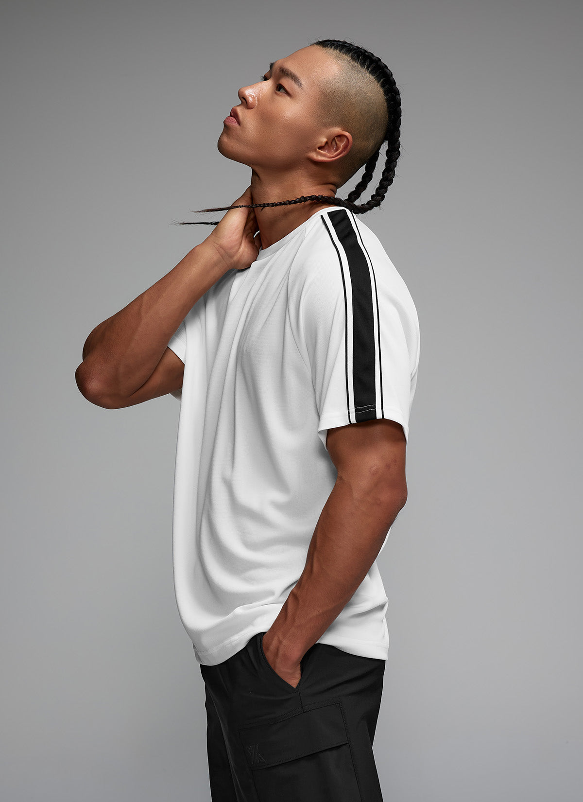 Cool Mesh Men's Color Combination Short Sleeve