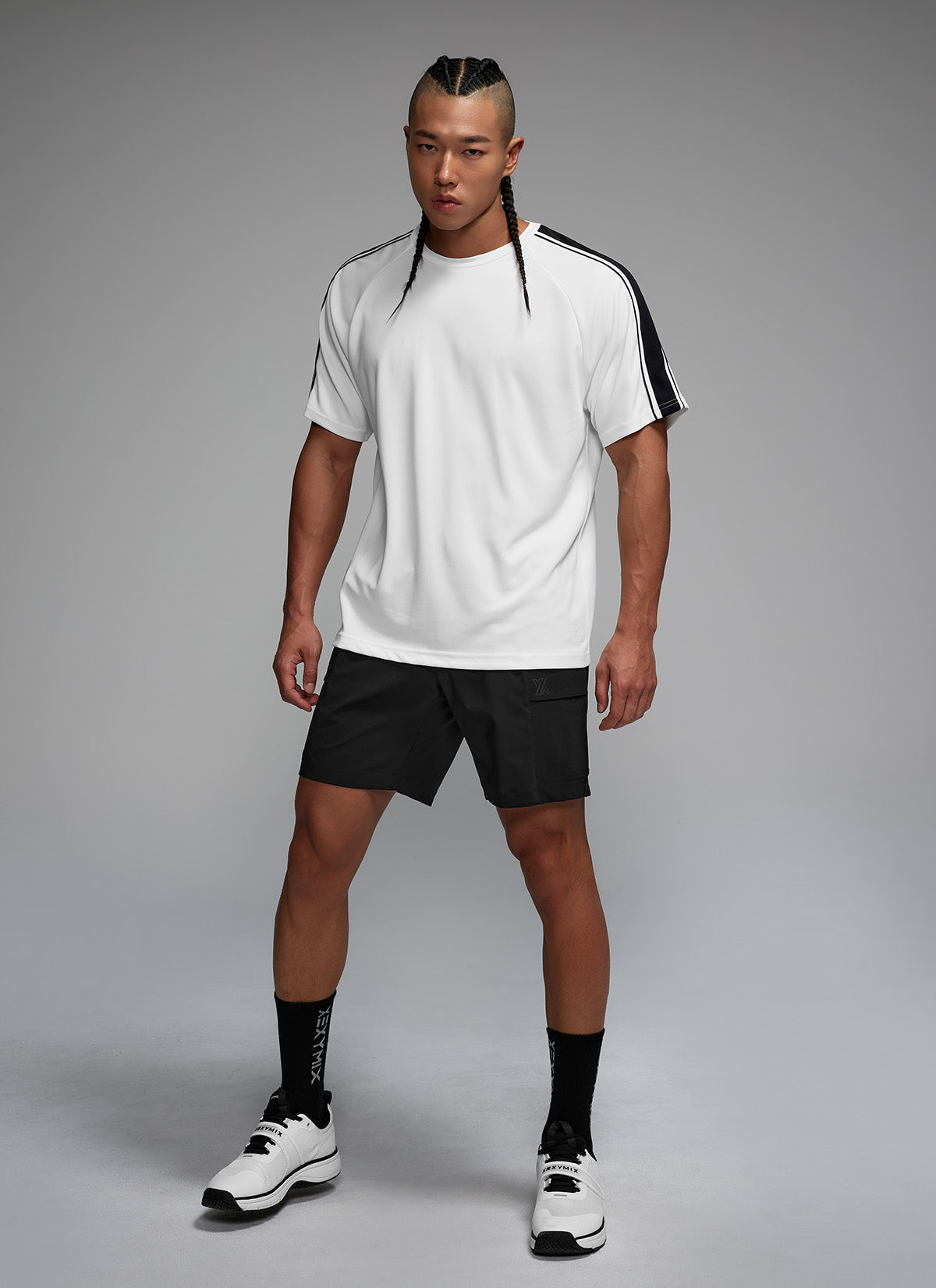 Cool Mesh Men's Color Combination Short Sleeve