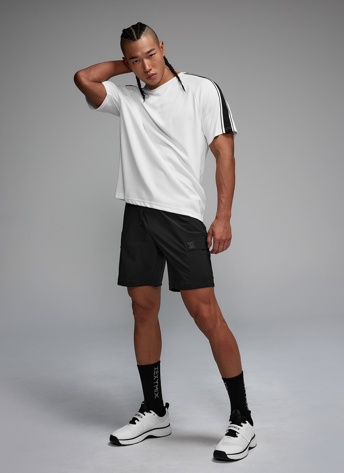 Cool Mesh Men's Color Combination Short Sleeve