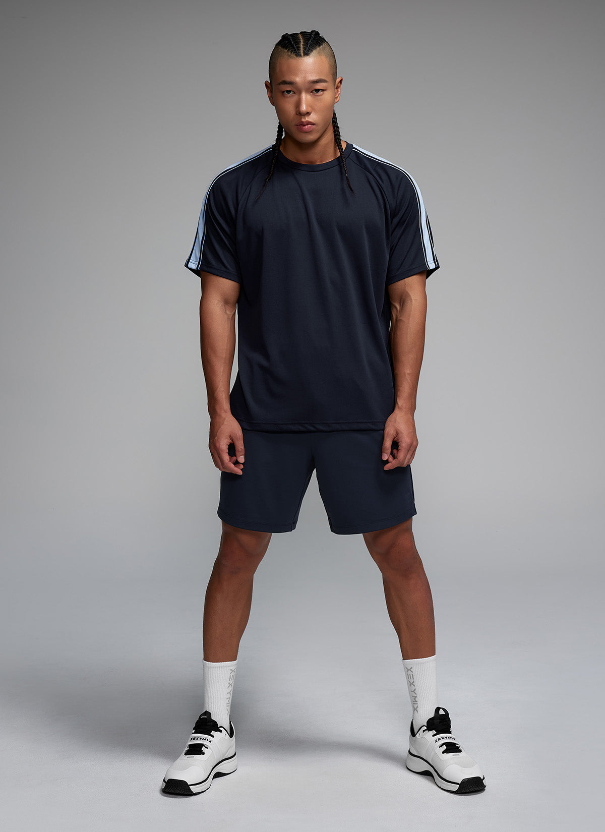 Cool Mesh Men's Color Combination Short Sleeve
