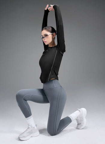 RX Piping Finger Hole Long Sleeve Running