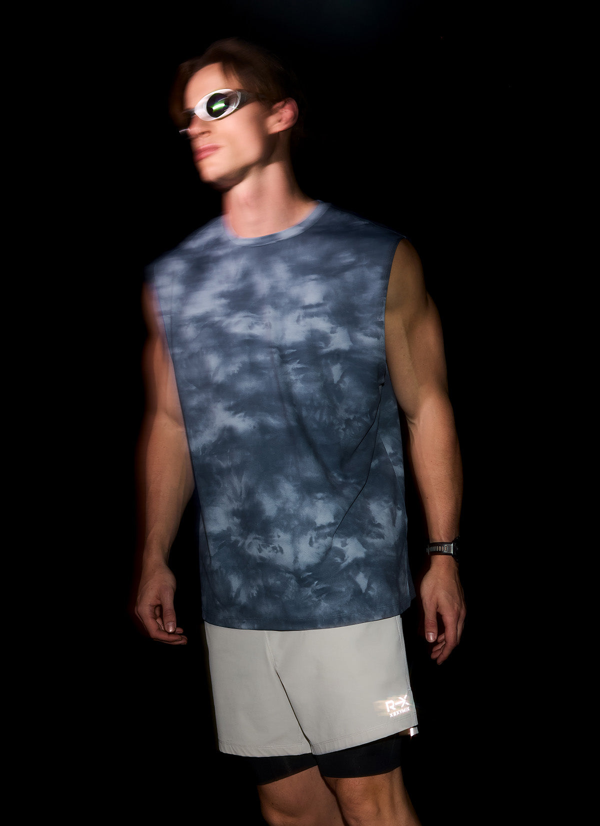 [DEX PICK] RX Men's Ice Feather Tie-Dye Sleeveless