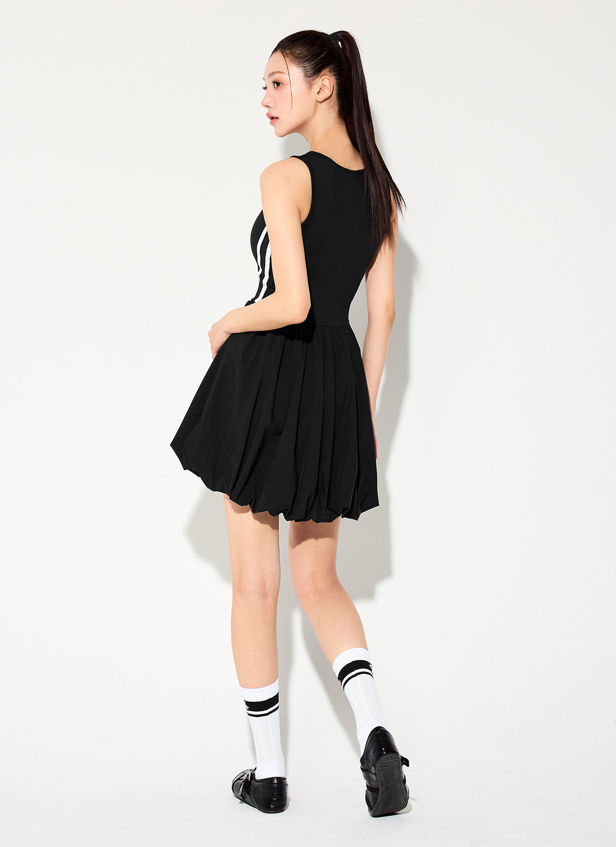 Trackline Balloon Sleveeless Dress
