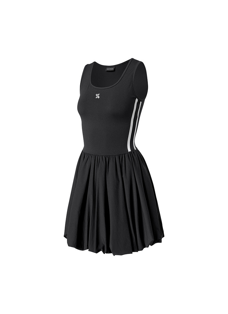Trackline Balloon Sleveeless Dress