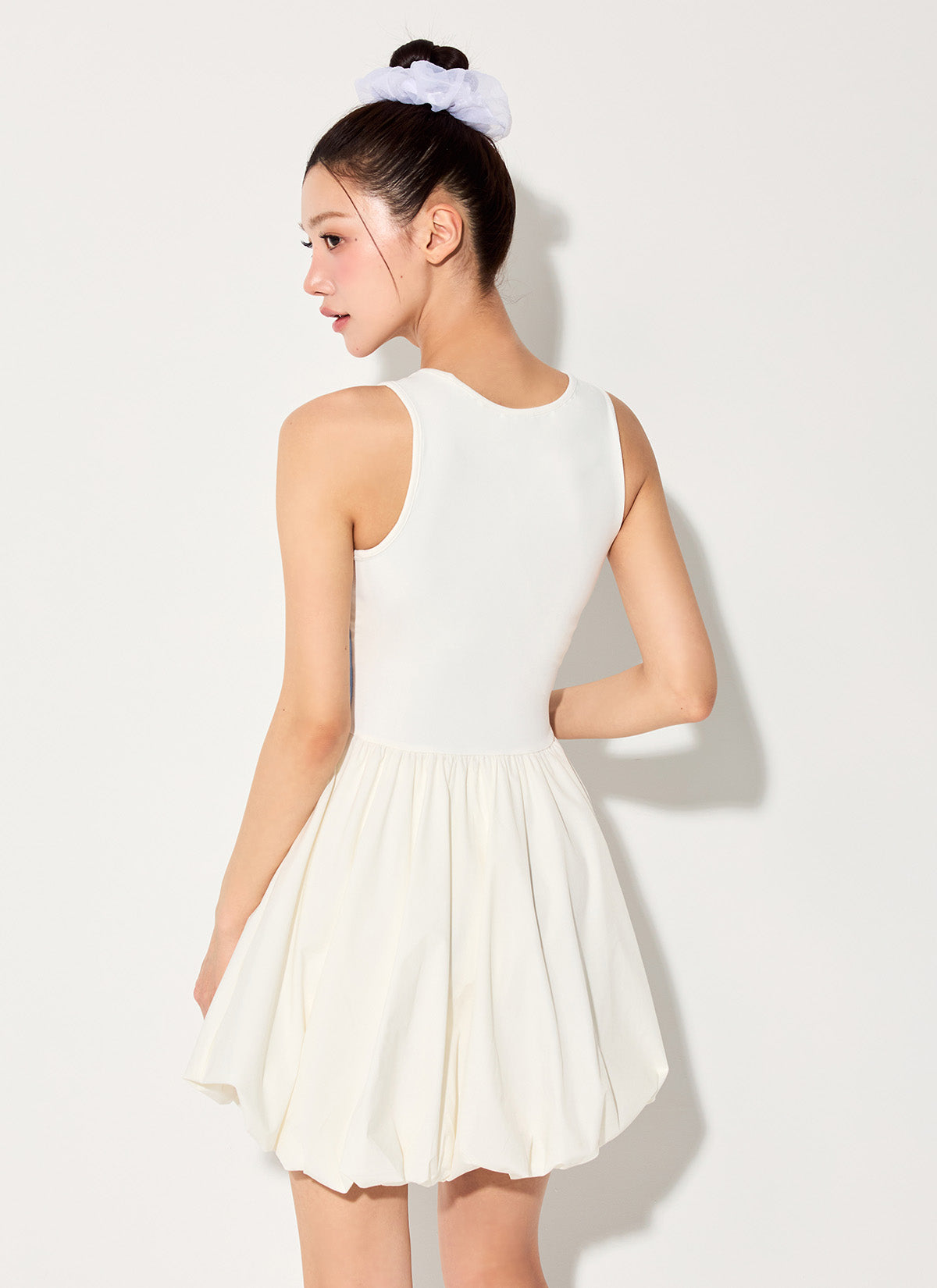 Trackline Balloon Sleveeless Dress