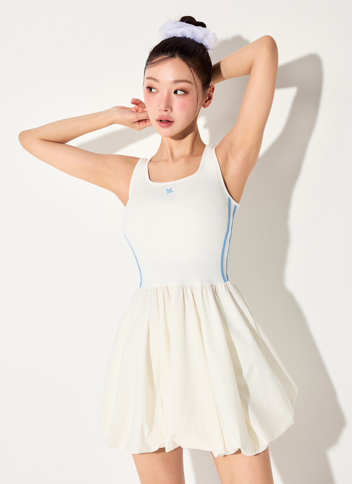 Trackline Balloon Sleveeless Dress