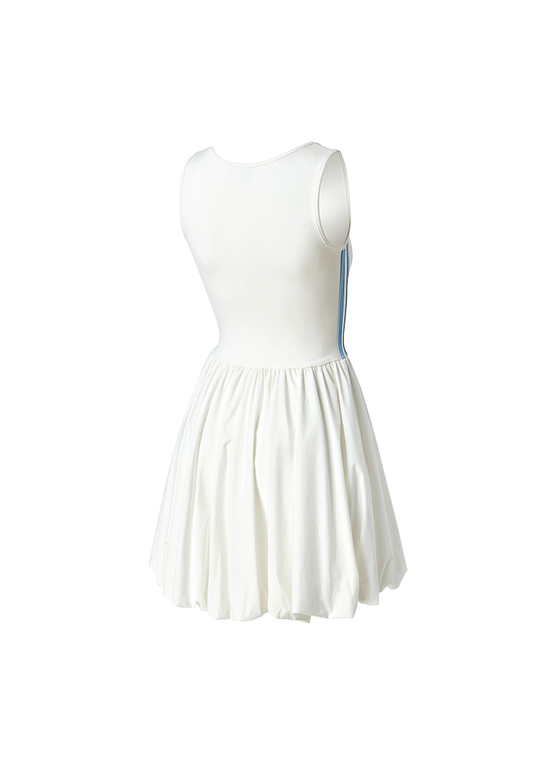 Trackline Balloon Sleveeless Dress