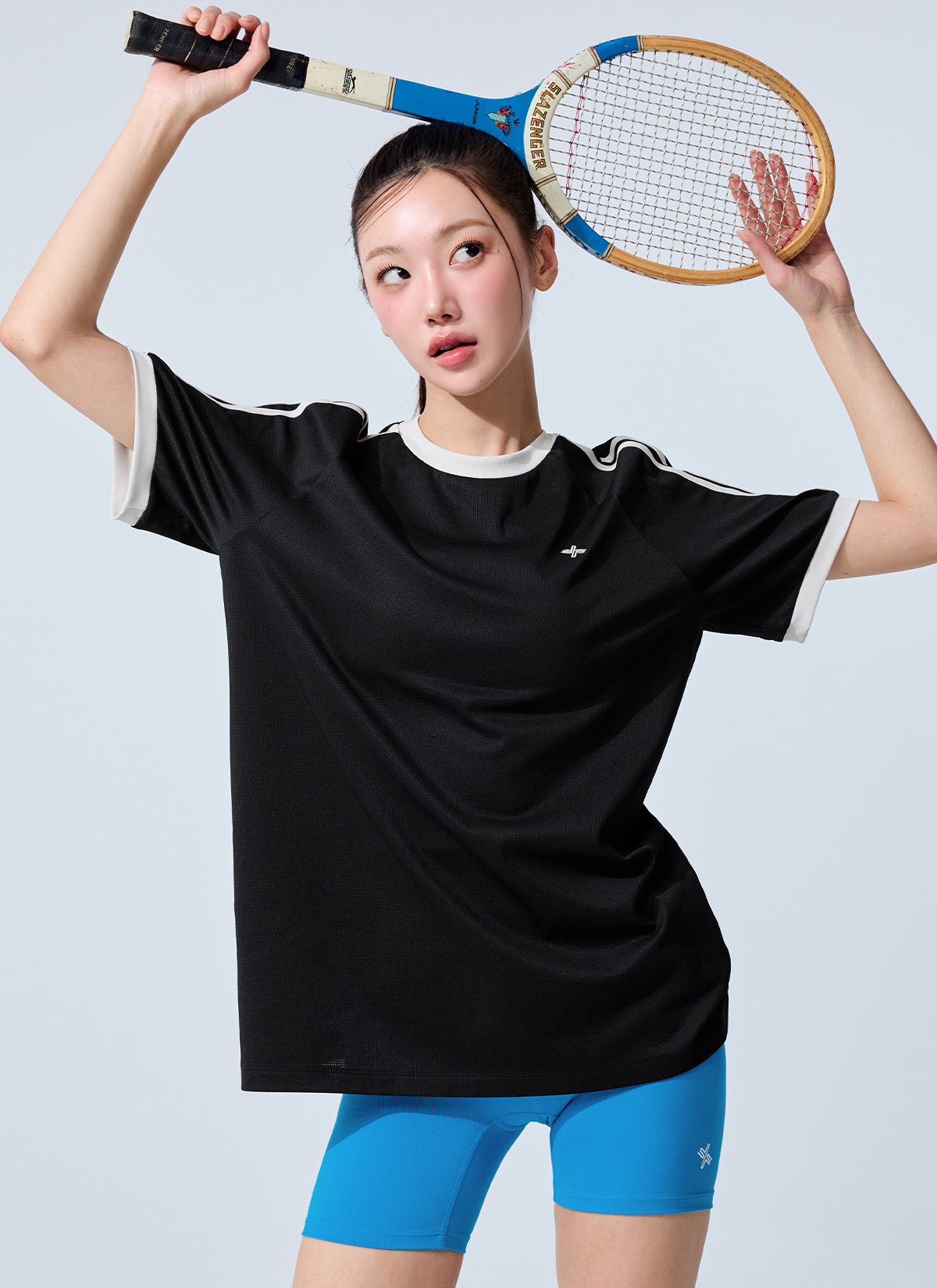 Mesh Trackline Loose Fit Short Sleeve
