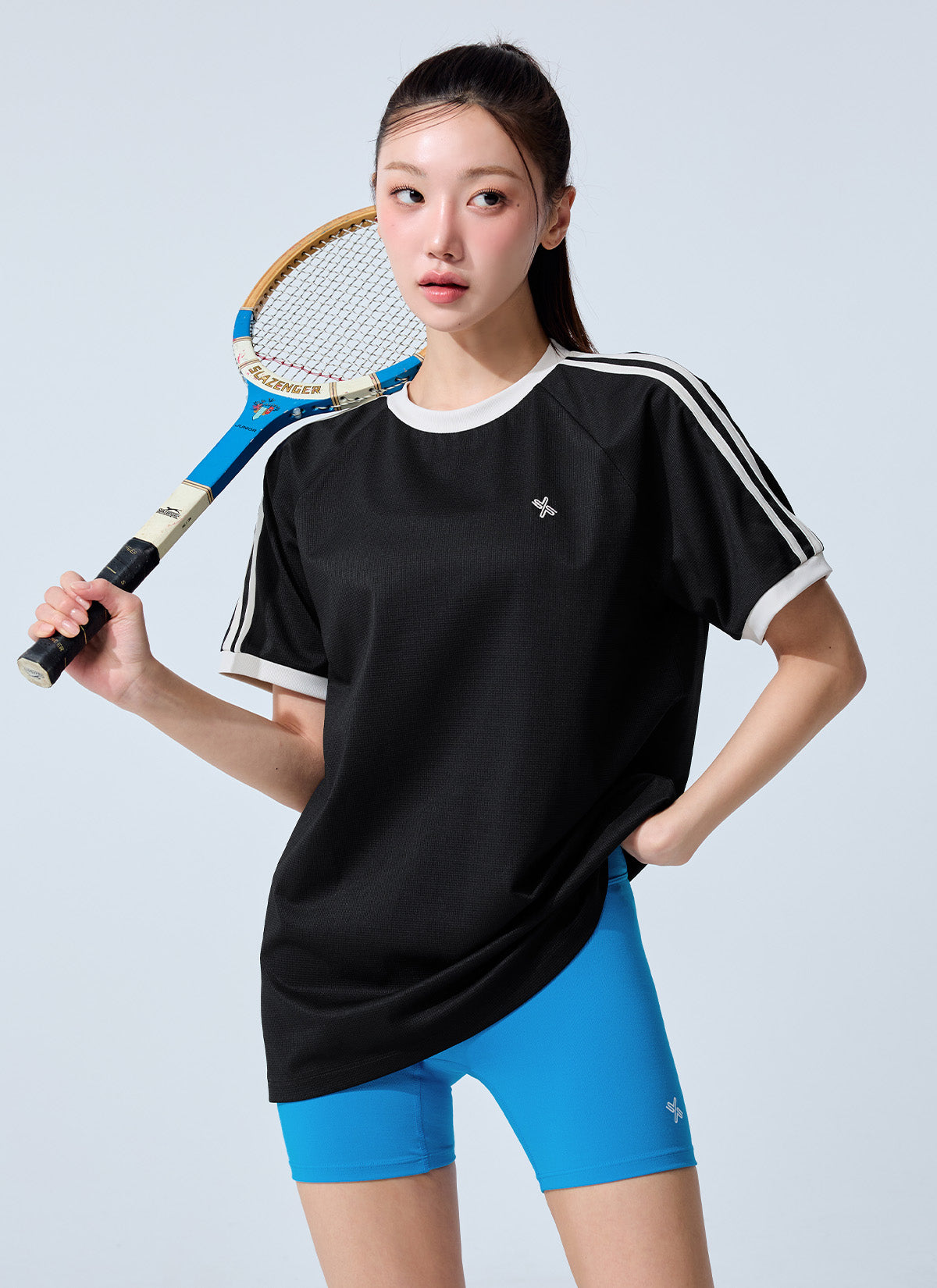Mesh Trackline Loose Fit Short Sleeve