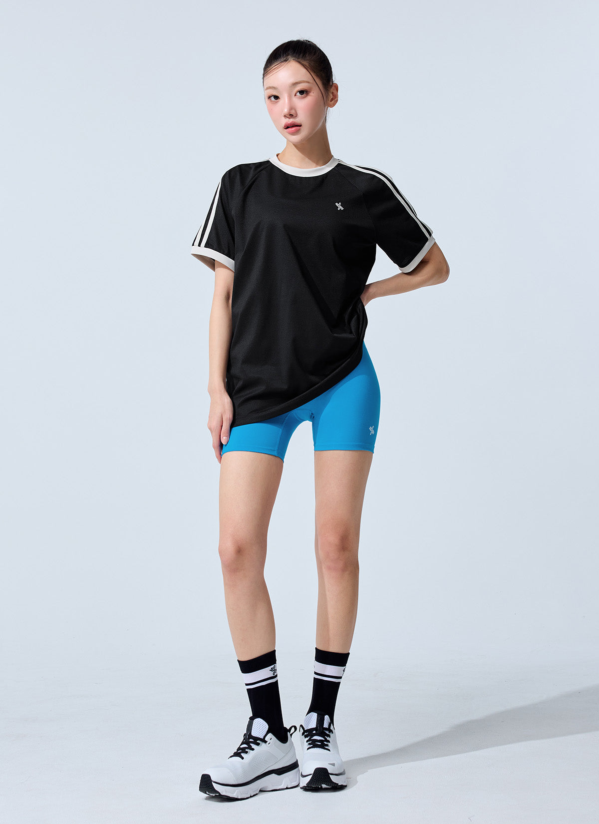Mesh Trackline Loose Fit Short Sleeve