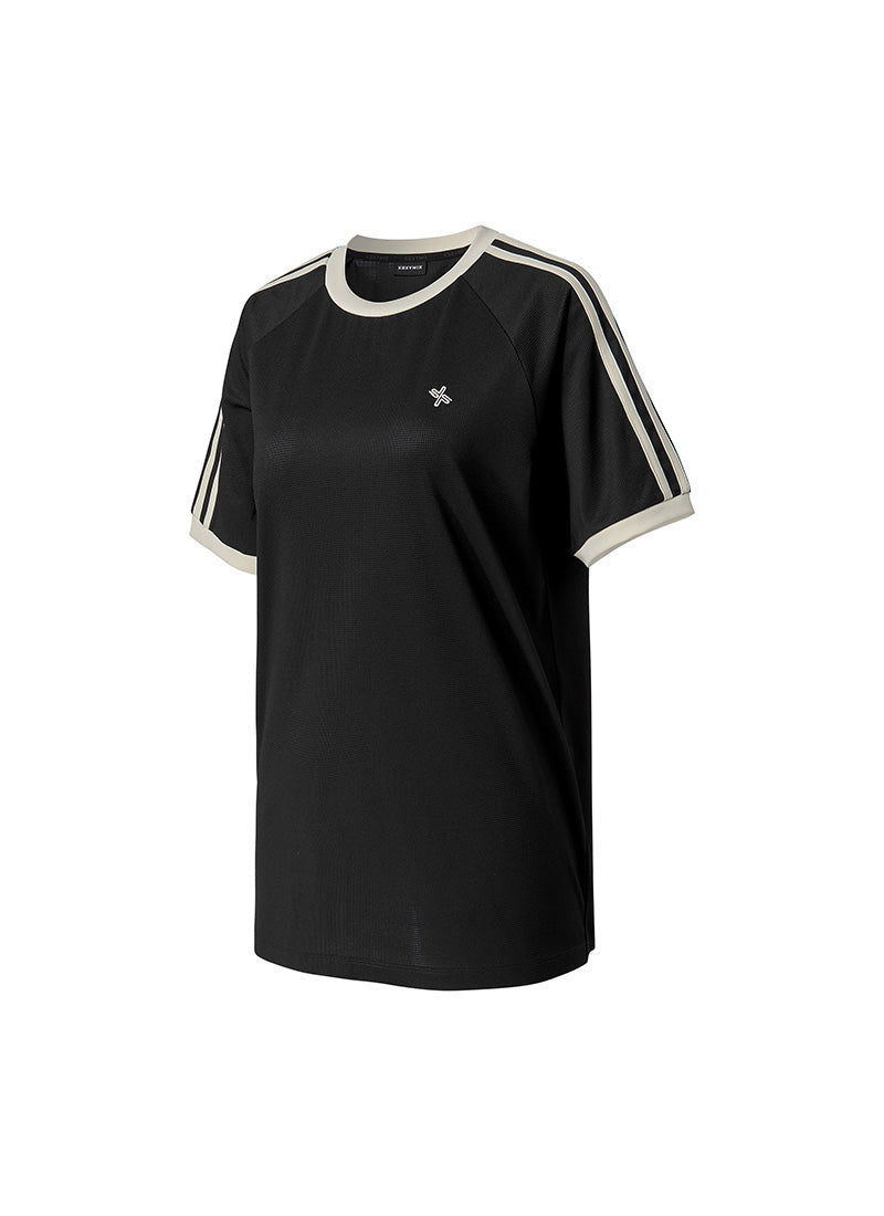 Mesh Trackline Loose Fit Short Sleeve
