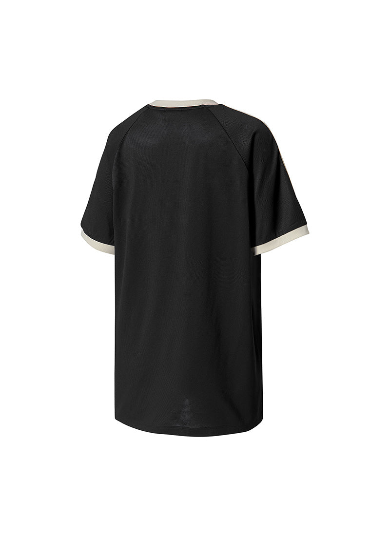 Mesh Trackline Loose Fit Short Sleeve