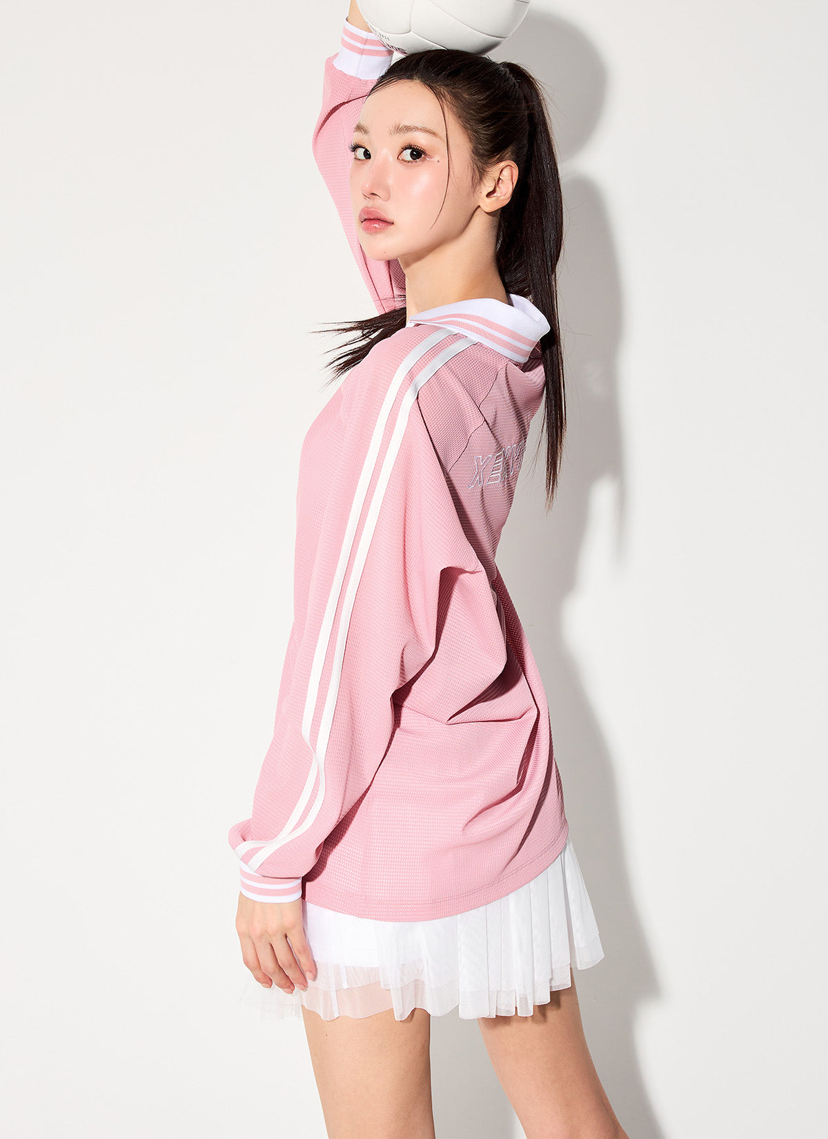 Mesh Band Two-in-One Tulle Skirt