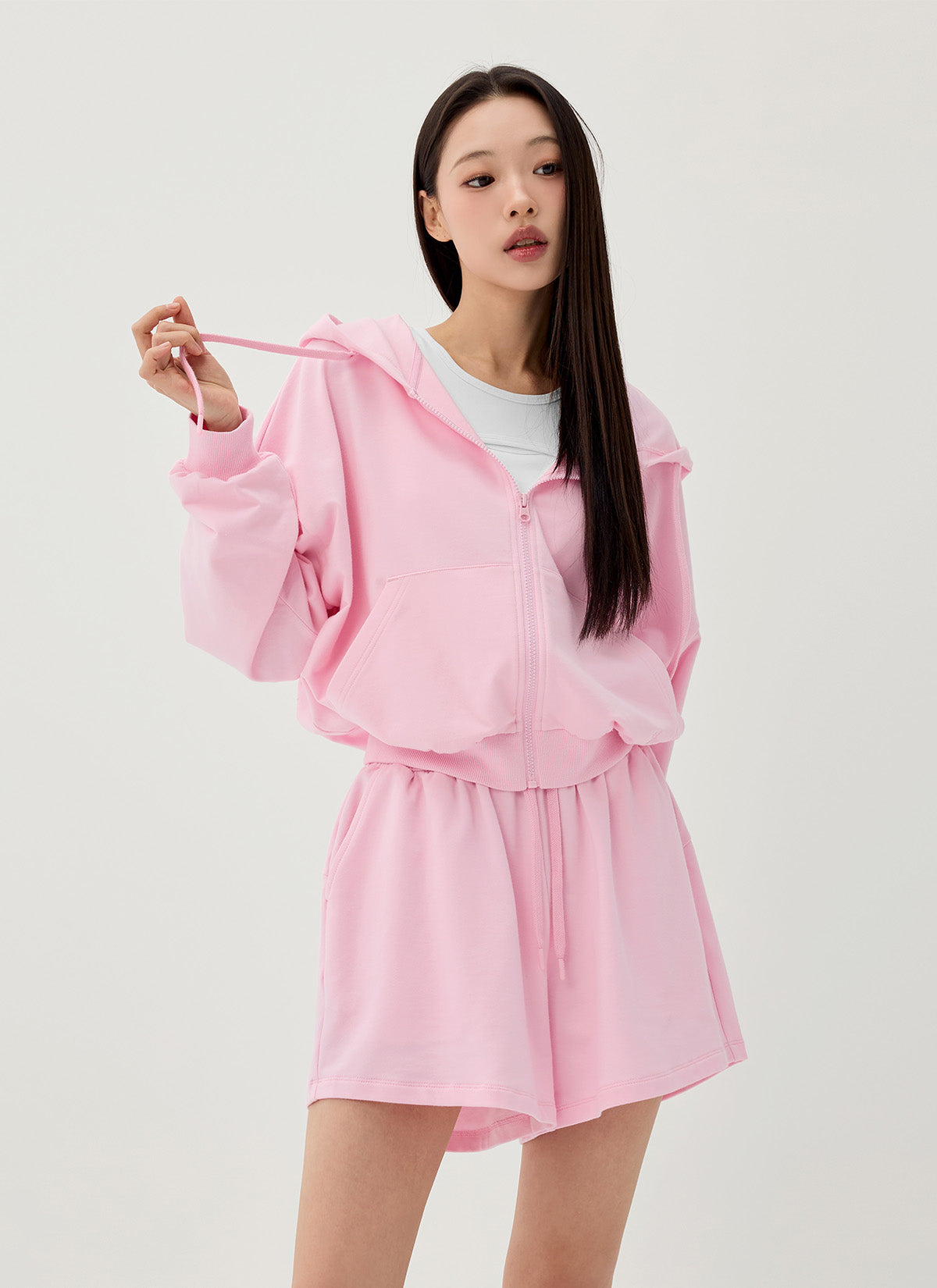 Soft Light Hood Zip-Up