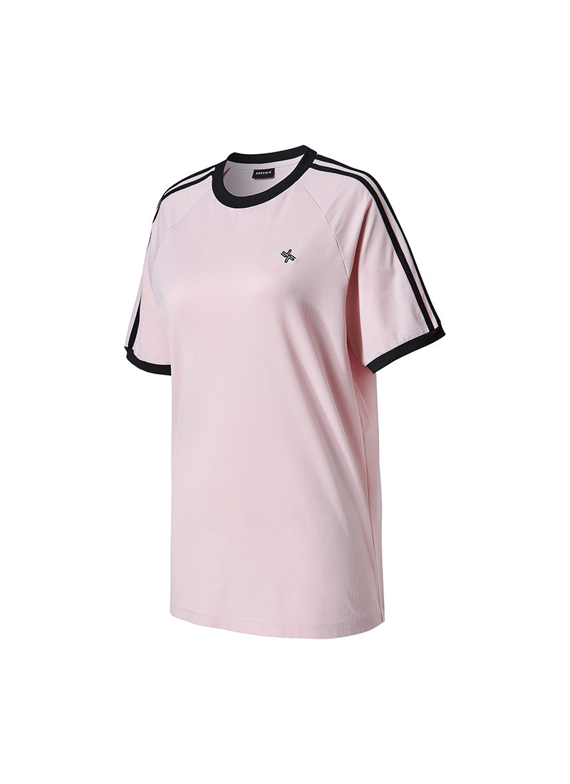 Mesh Trackline Loose Fit Short Sleeve