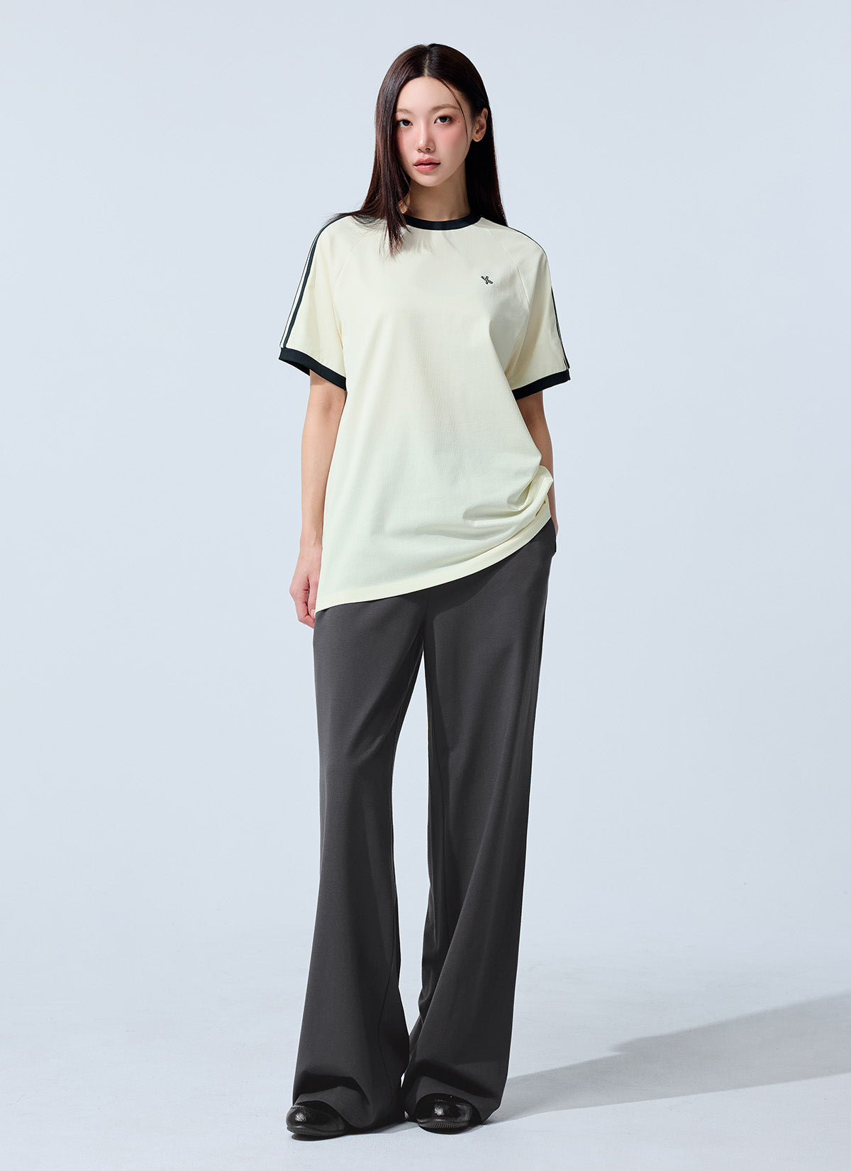 Mesh Trackline Loose Fit Short Sleeve