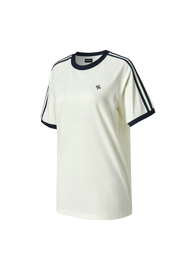 Mesh Trackline Loose Fit Short Sleeve