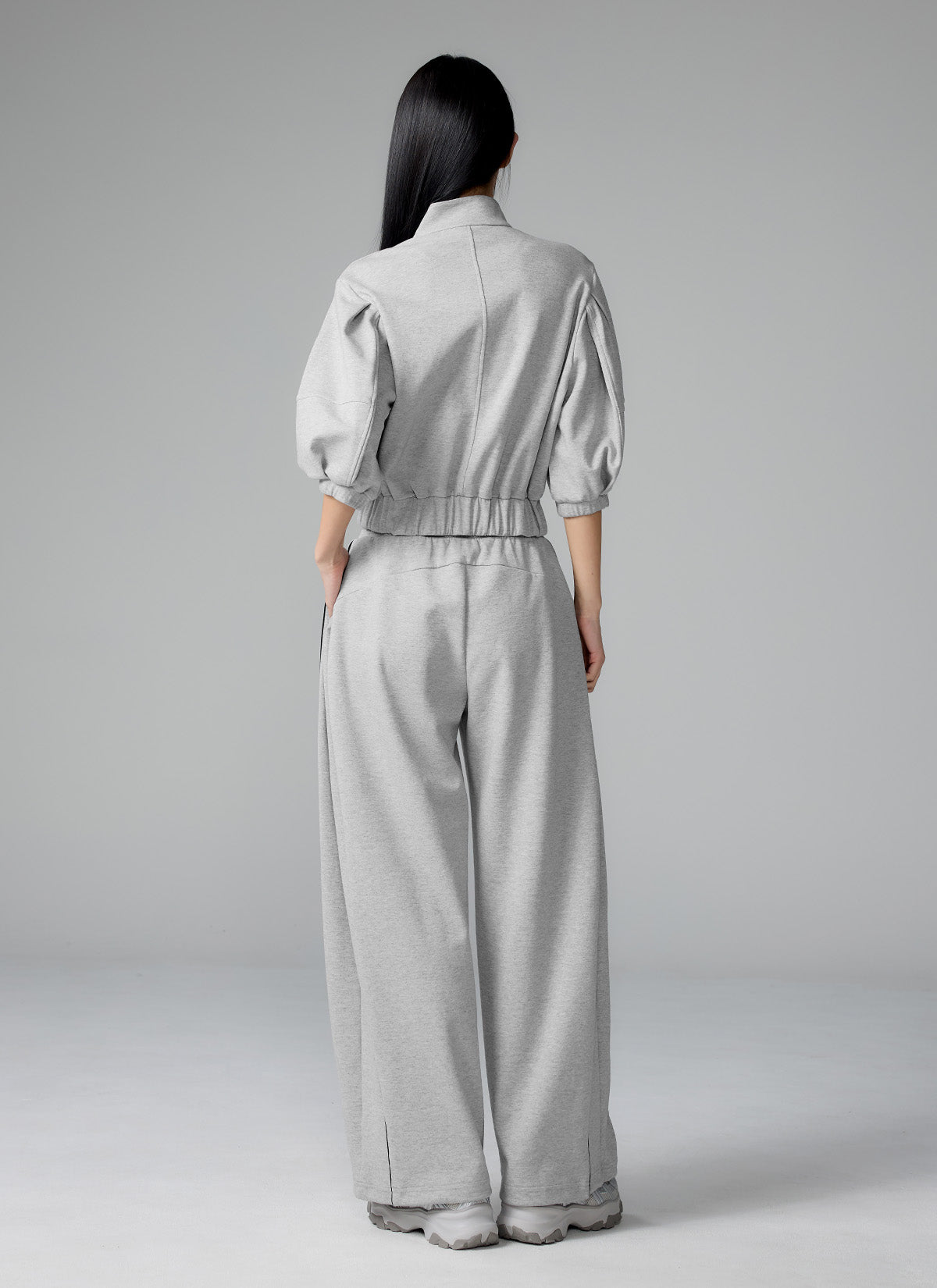 Piping Balloon Wide Sports Pants