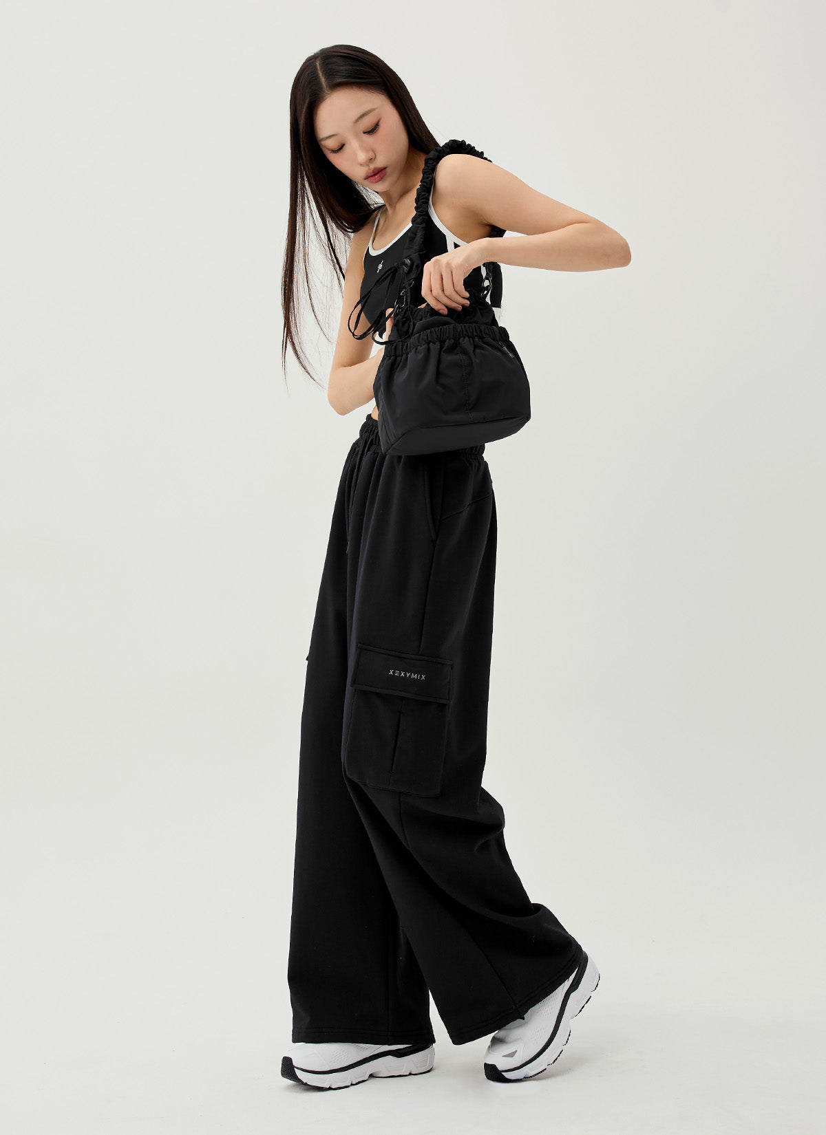 Lazy Mood Cargo Wide Sports Pants