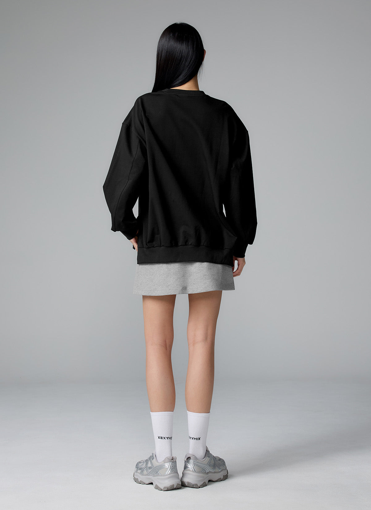 Soft Side Slit Sports Sweatshirt