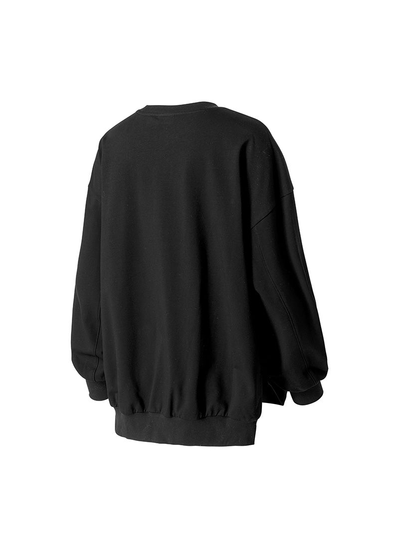 Soft Side Slit Sports Sweatshirt