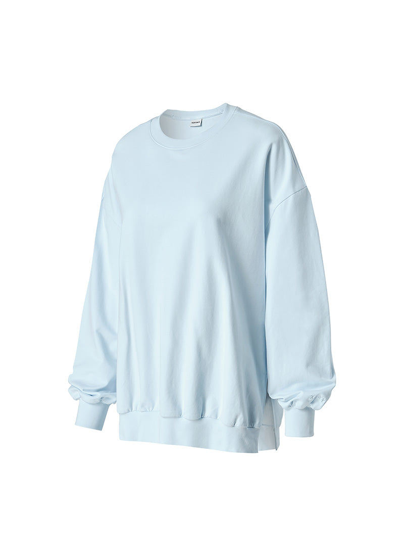 Soft Side Slit Sports Sweatshirt