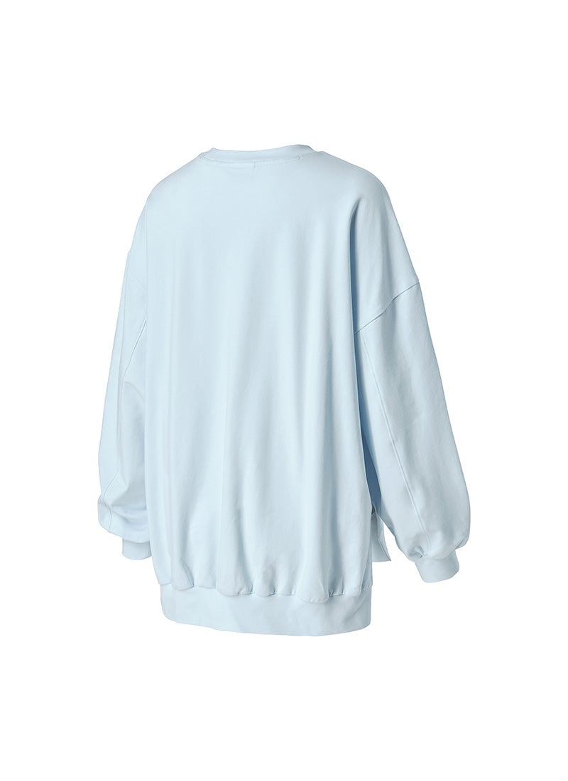 Soft Side Slit Sports Sweatshirt