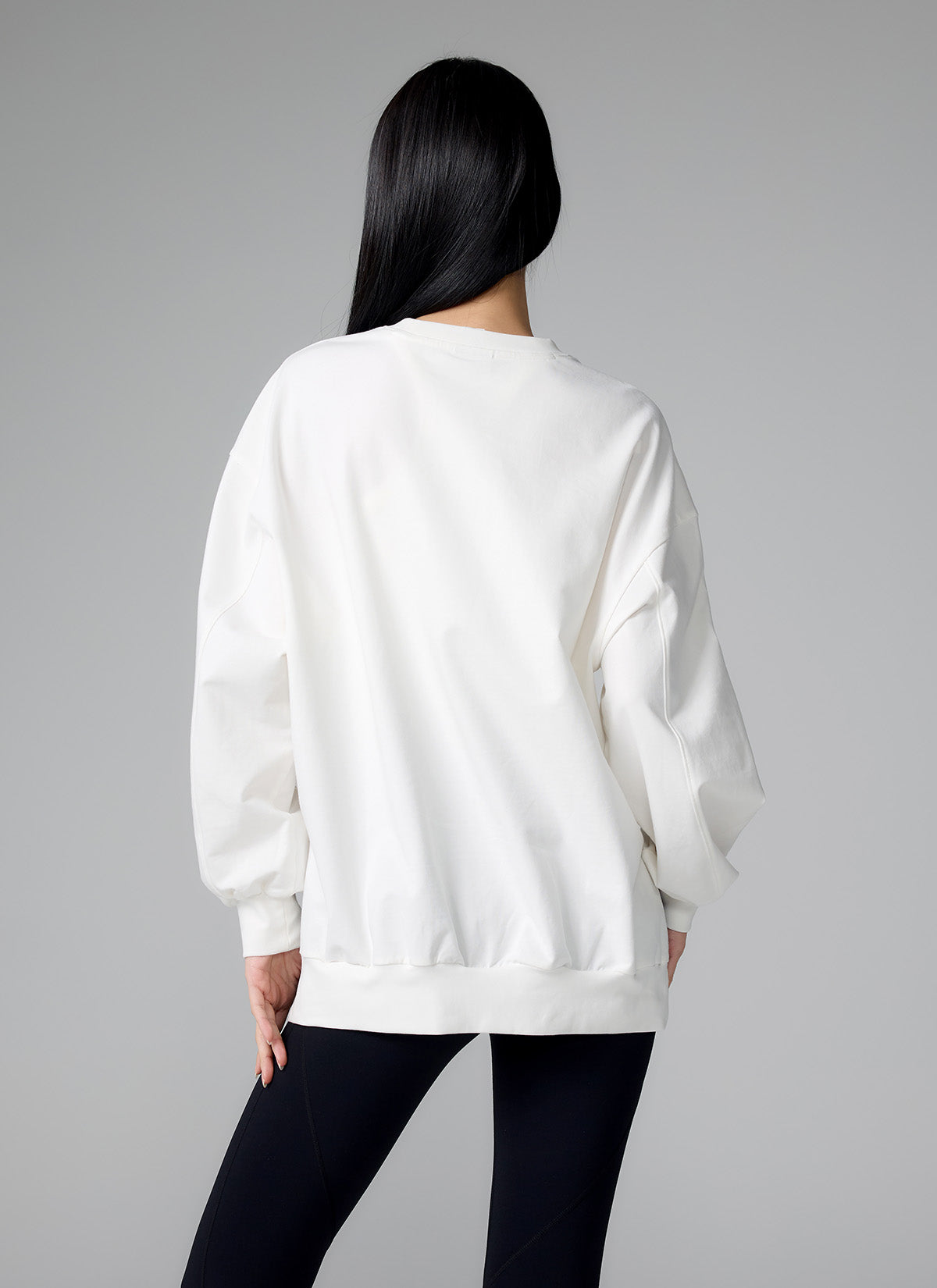 Soft Side Slit Sports Sweatshirt