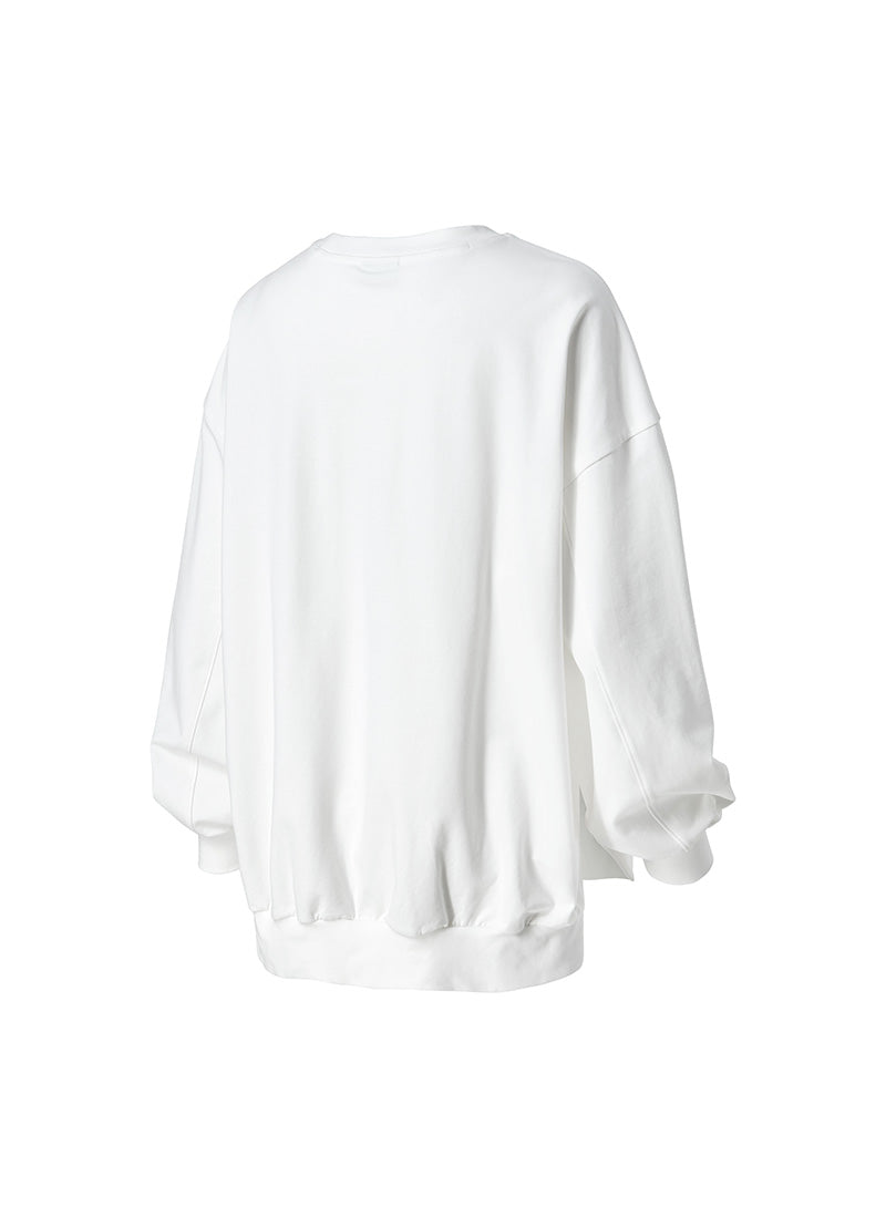 Soft Side Slit Sports Sweatshirt