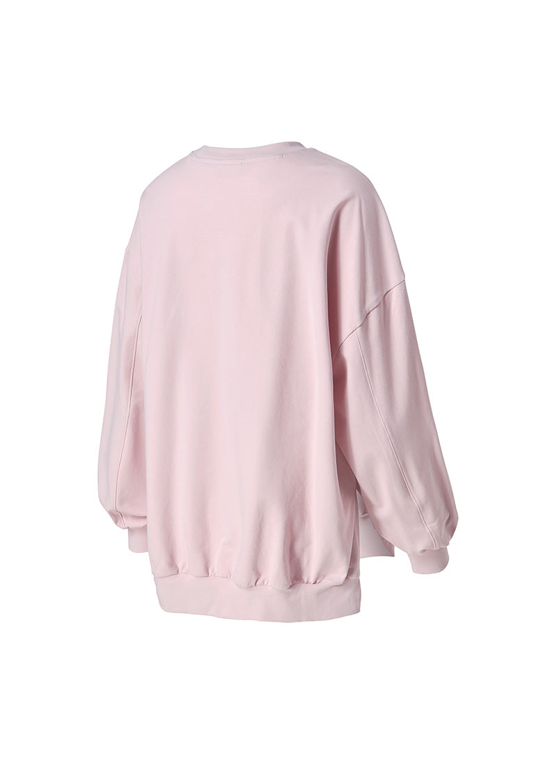 Soft Side Slit Sports Sweatshirt