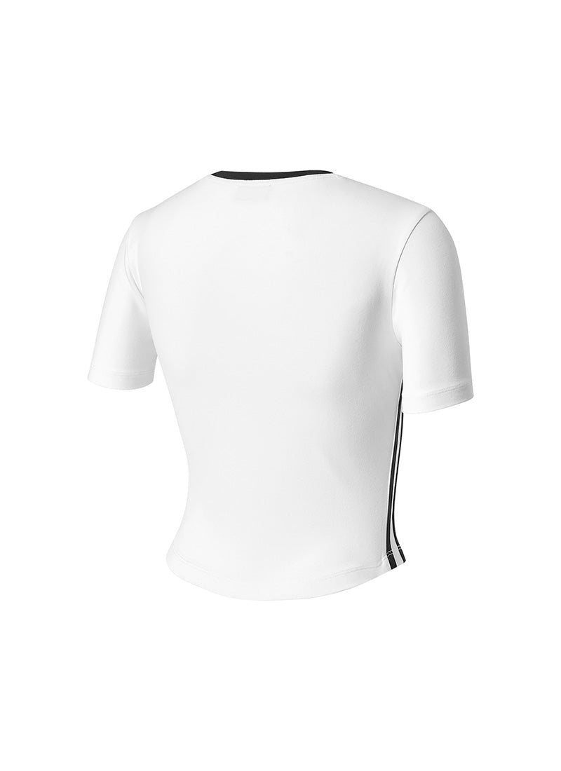 Sporty Trackline Crop Short Sleeve