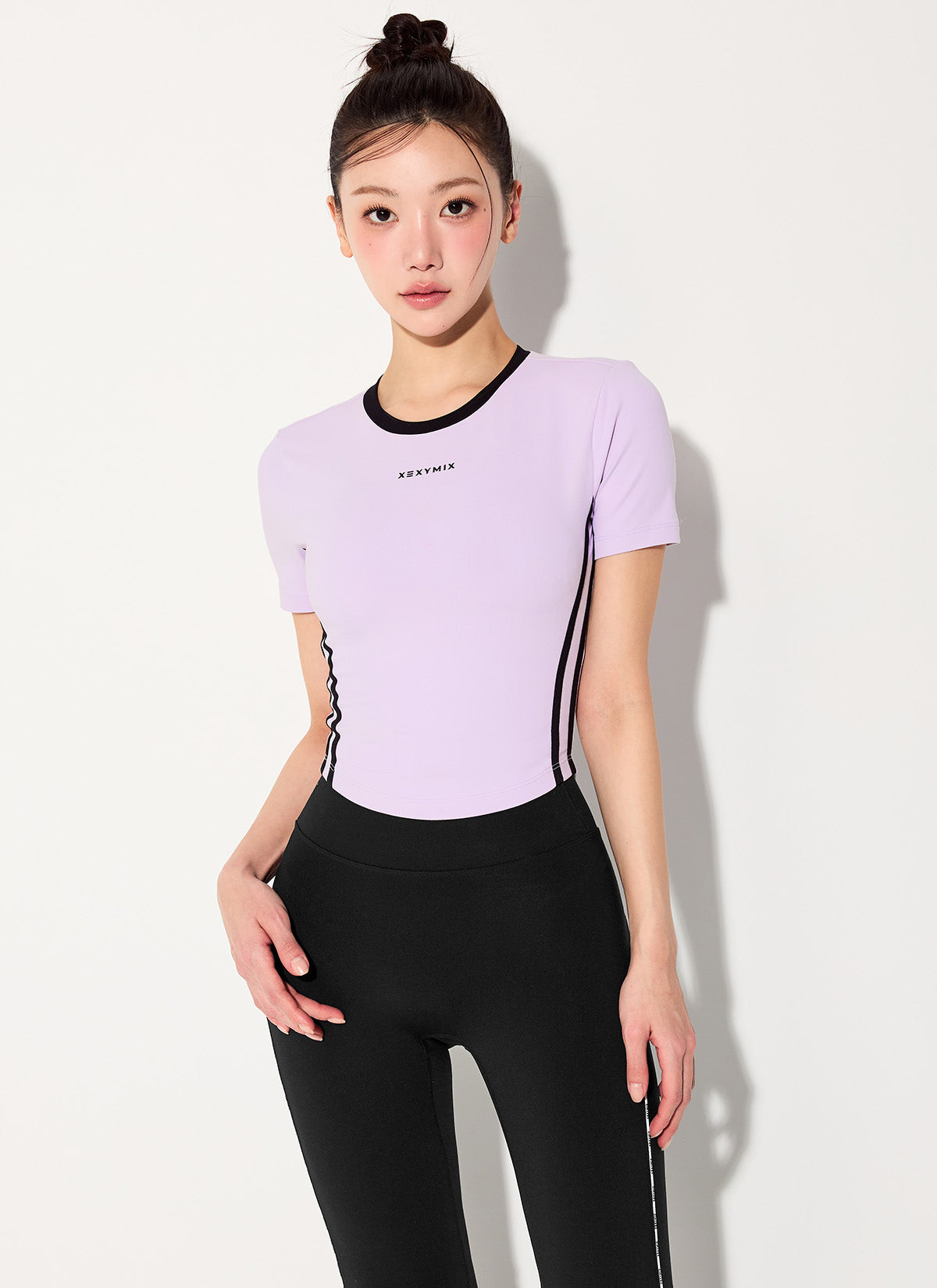 Sporty Trackline Crop Short Sleeve