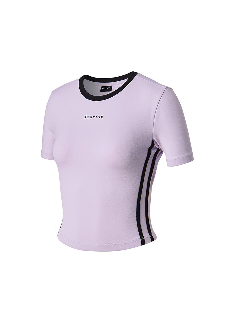Sporty Trackline Crop Short Sleeve