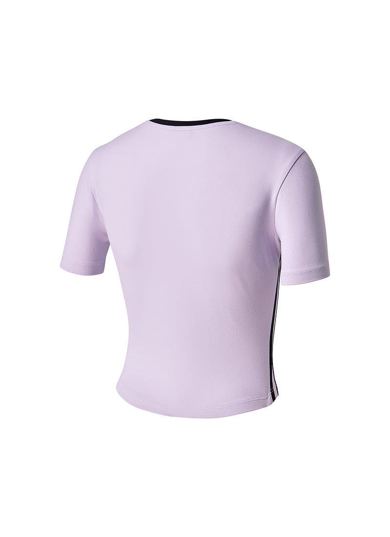 Sporty Trackline Crop Short Sleeve
