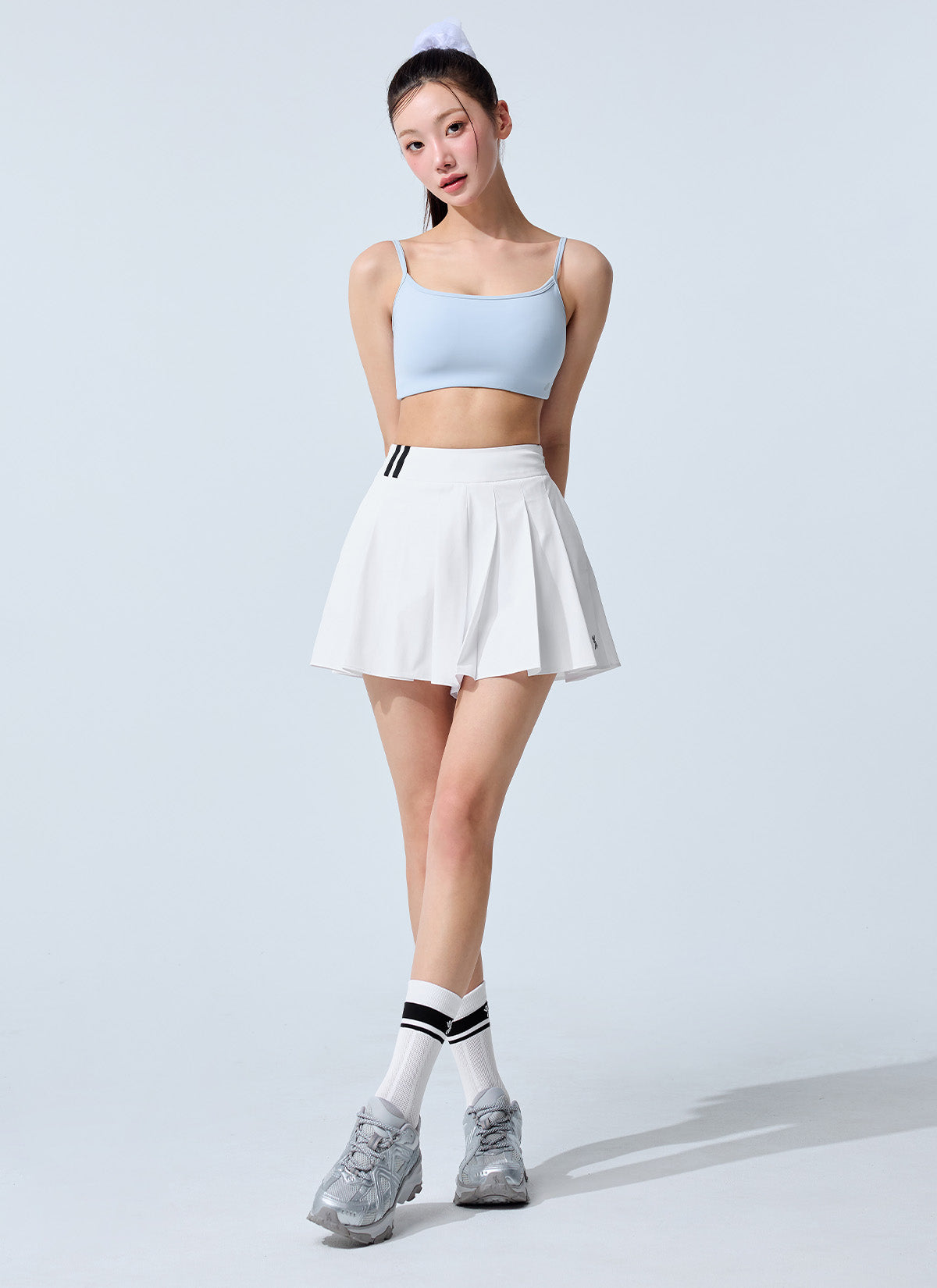 Trackline Pleats Two-in-One Shorts