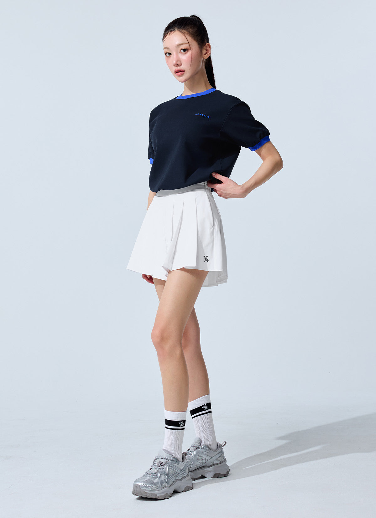 Trackline Pleats Two-in-One Shorts