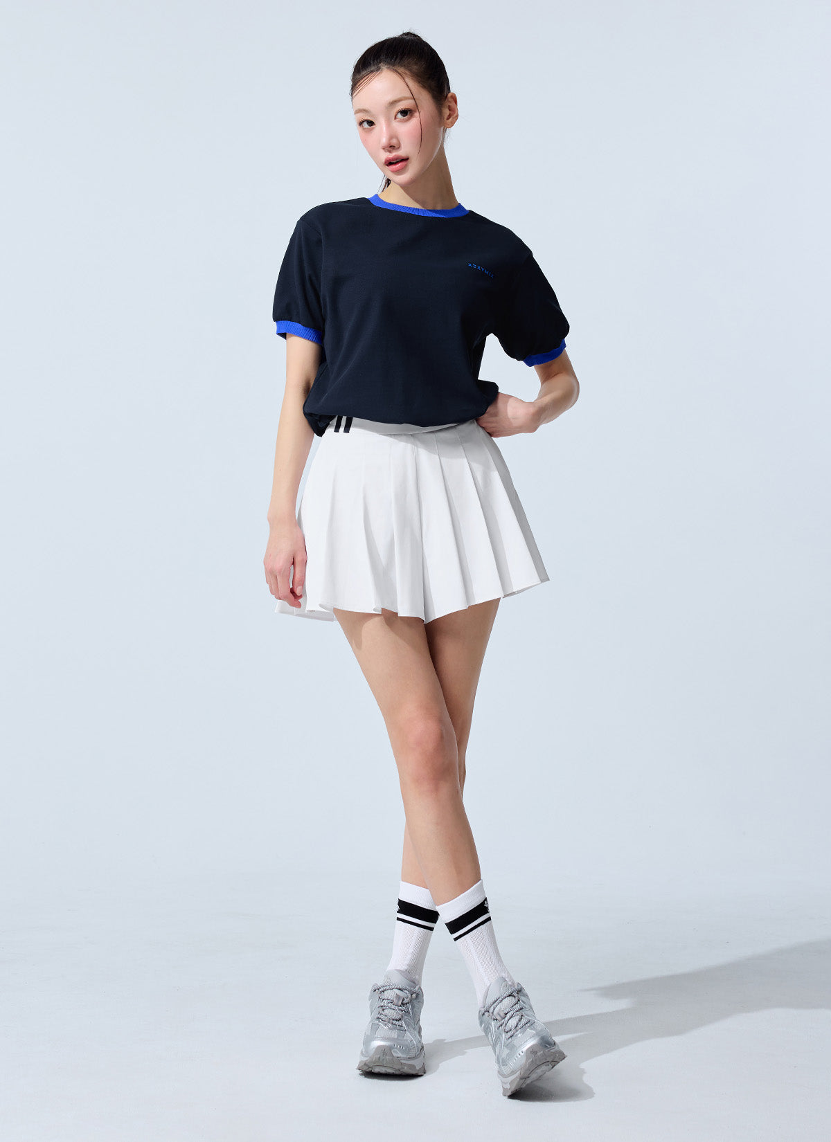 Trackline Pleats Two-in-One Shorts
