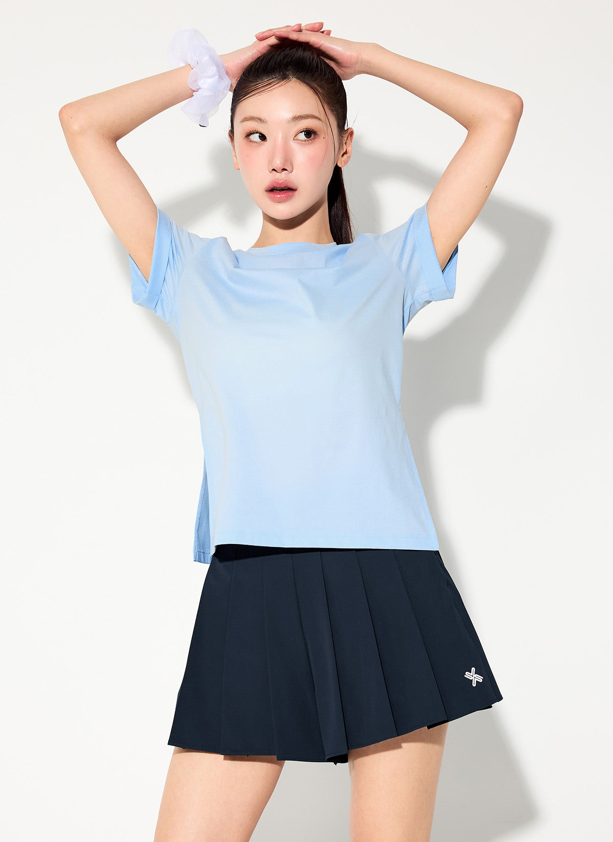 Trackline Pleats Two-in-One Shorts