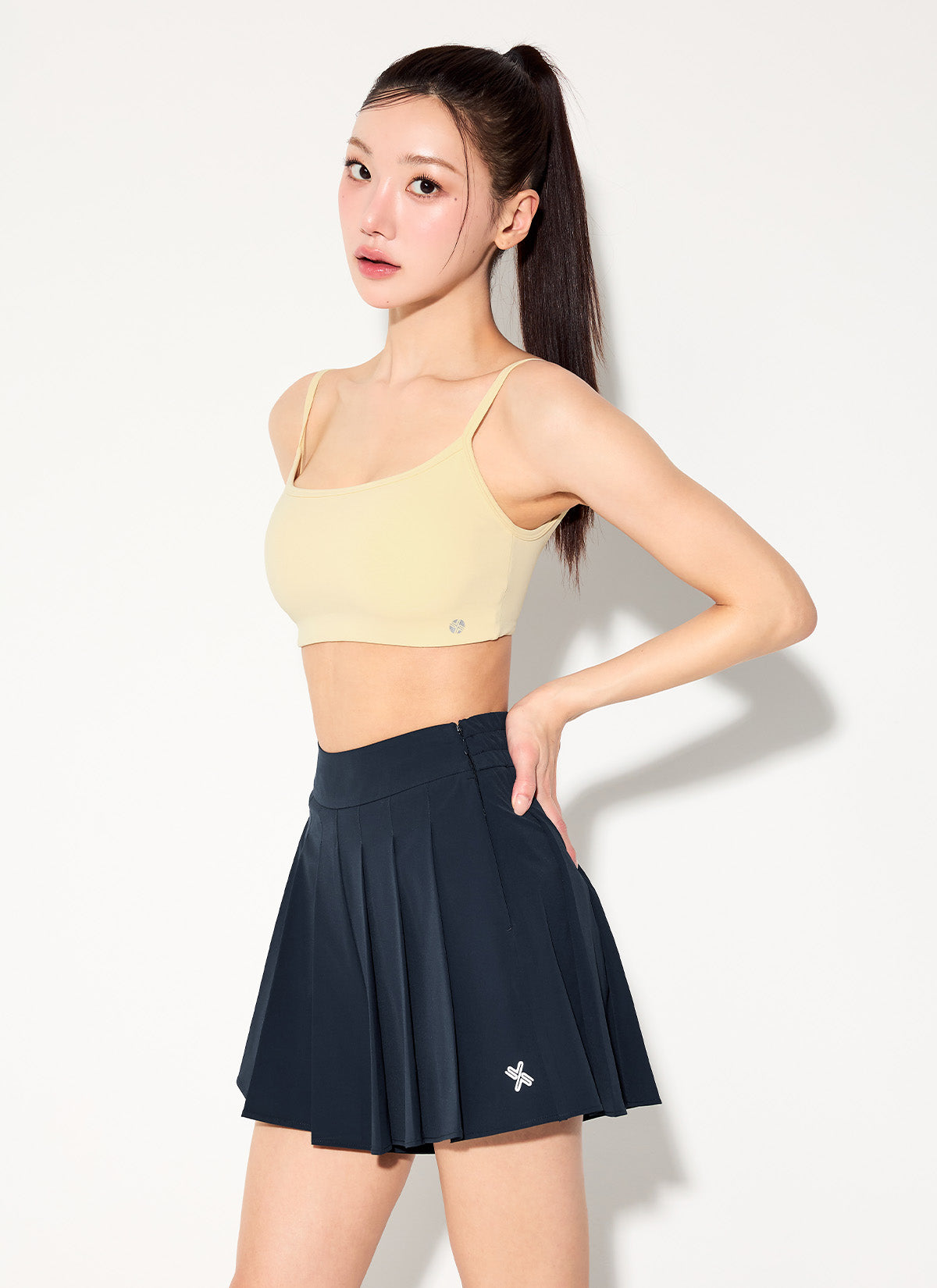 Trackline Pleats Two-in-One Shorts
