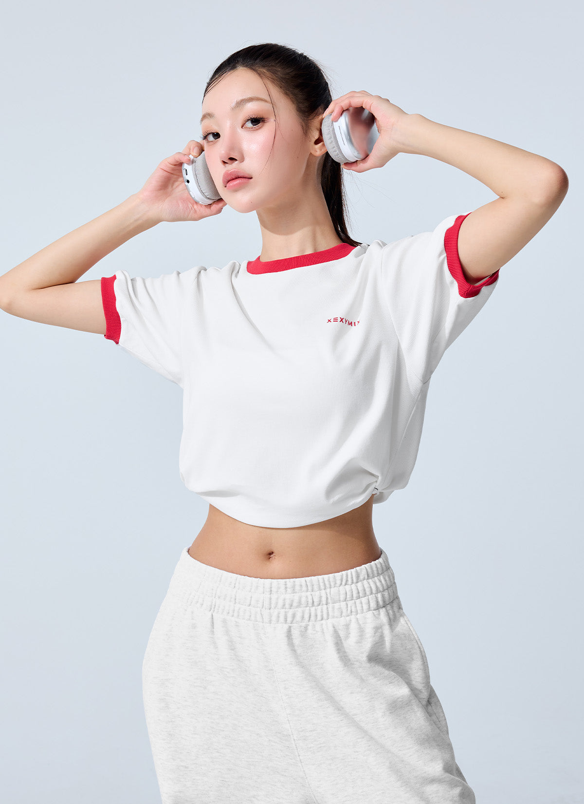 Color Block Piping String Short Sleeve