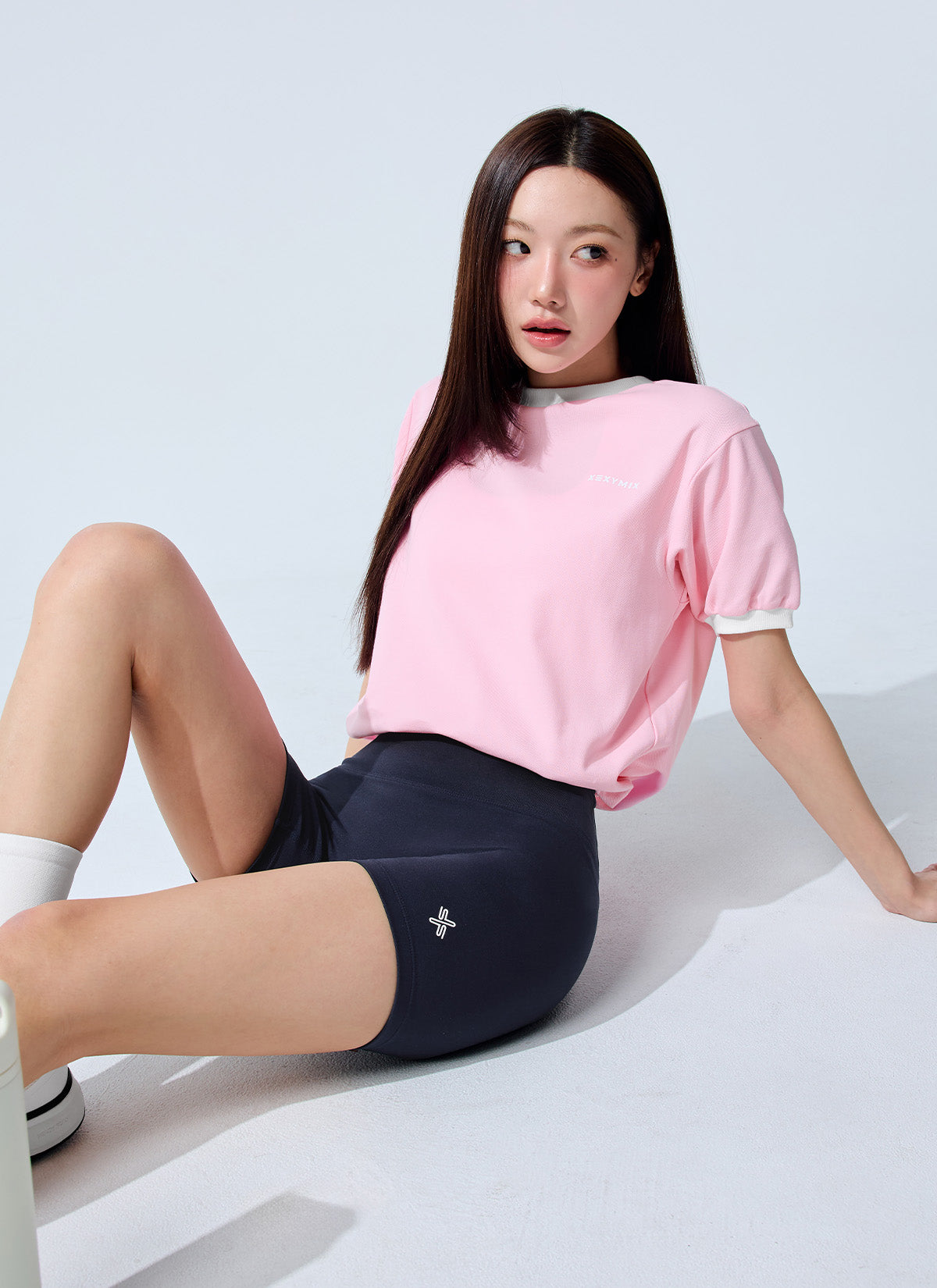 Color Block Piping String Short Sleeve