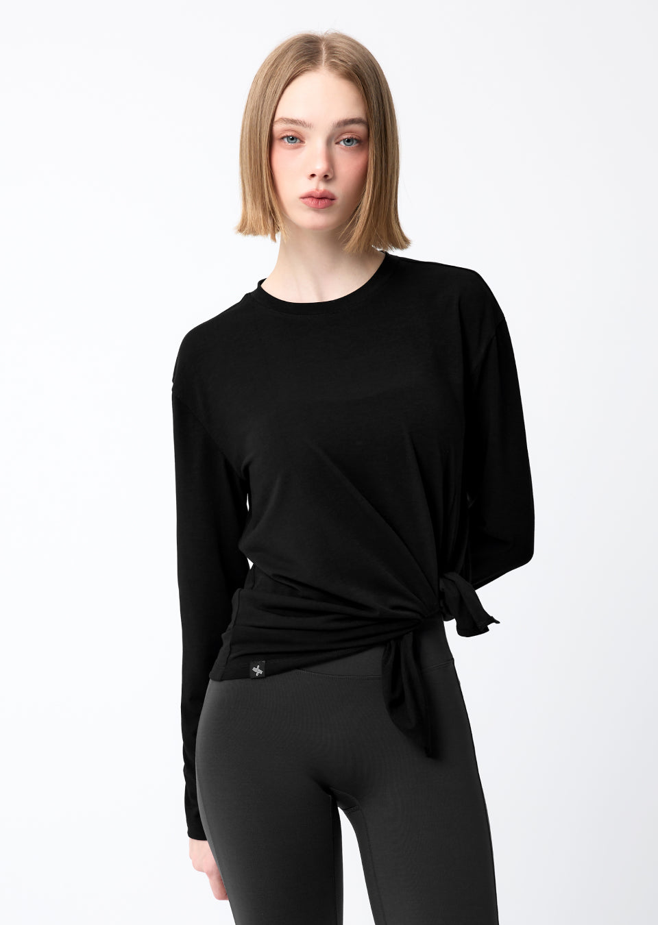 Loose One-Slit Long Sleeve